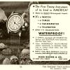 Reprint of a 1939 Jewelers' Circular Keystone advertisement for the Gallet MultiChron 30, the world's first "waterproof" chronograph.